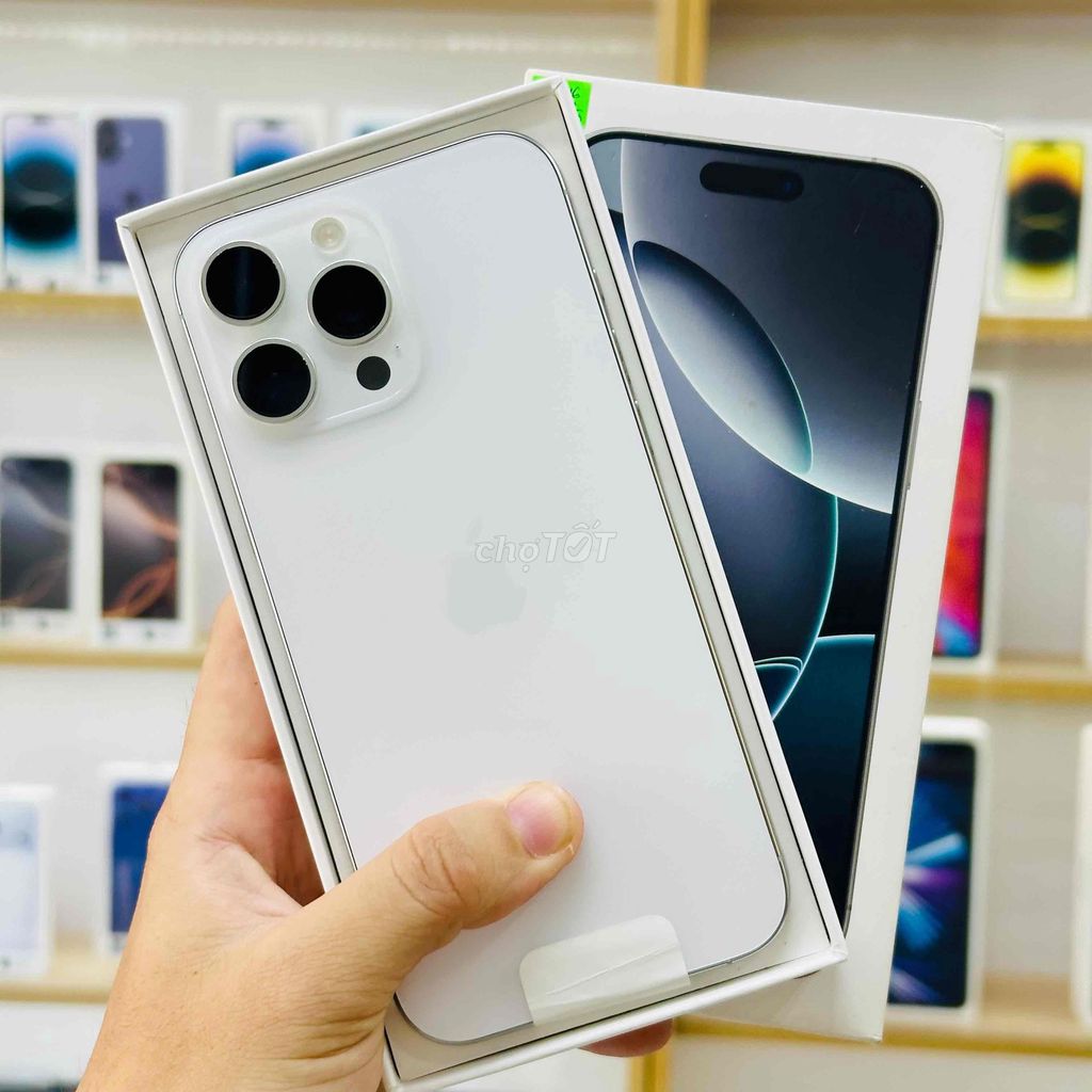 🍎16 PROMAX TRẮNG256GB QTẾ MỸ FULBOX P100%BH10/2026. Mua bán Điện thoại tại Quận Ninh Kiều Cần Thơ được đăng bởi Nghĩa Trần Mobile hình 1