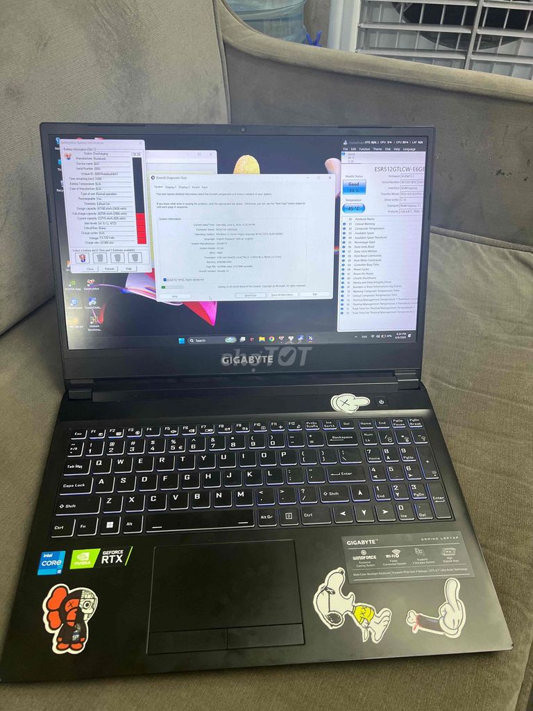 Gigabyte G5 i5-11400H 8GB/512GB. Mua bán Laptop tại Quận Đống Đa Hà Nội được đăng bởi HQ Computer hình 1