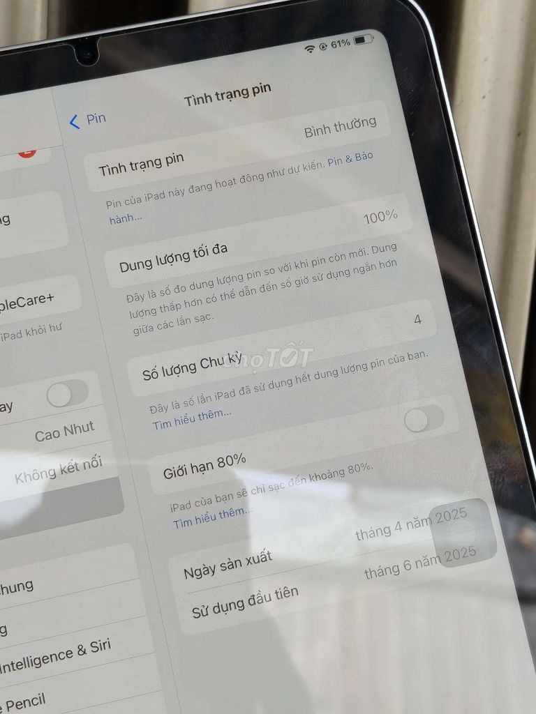 Ipad mini 7 like new 128gb hàng TGDD