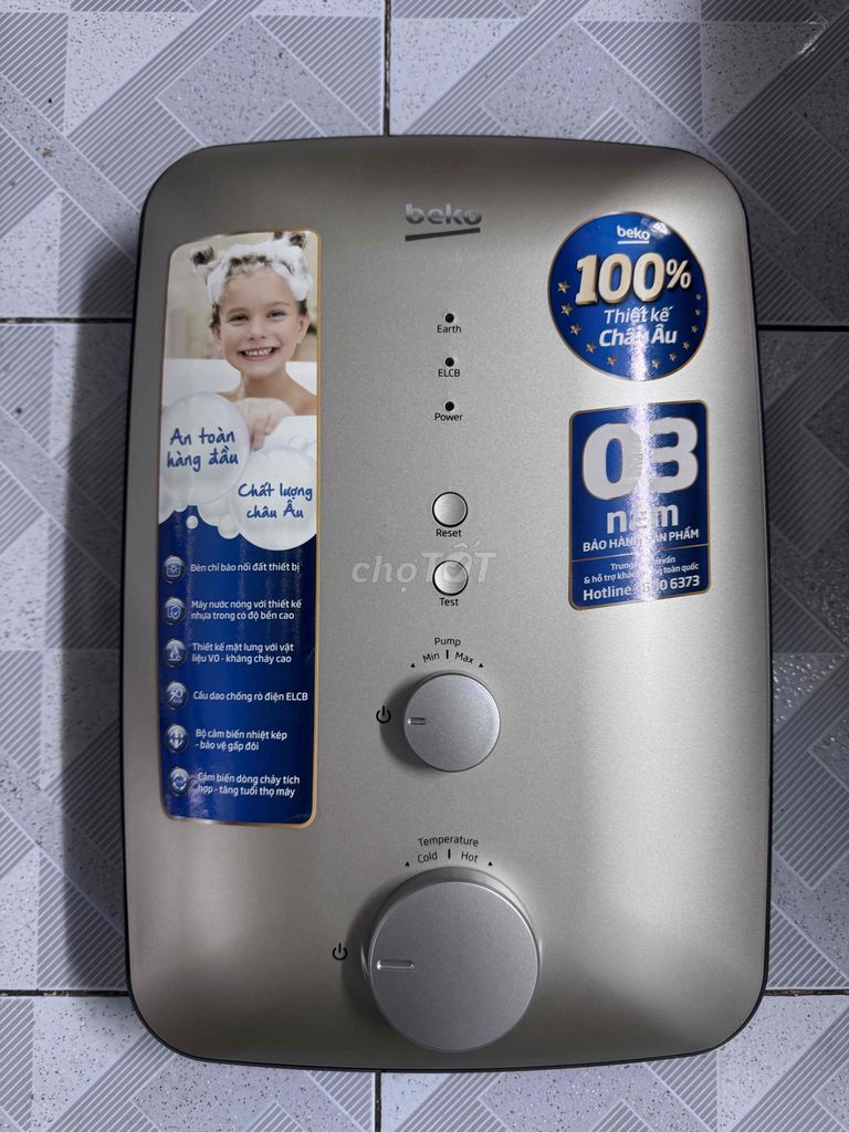 Máy nước nóng Beko Xám có bơm 6 tháng. Mua bán Thiết bị vệ sinh, nhà tắm tại Quận 10 Tp Hồ Chí Minh được đăng bởi Đức Minh 646 hình 1