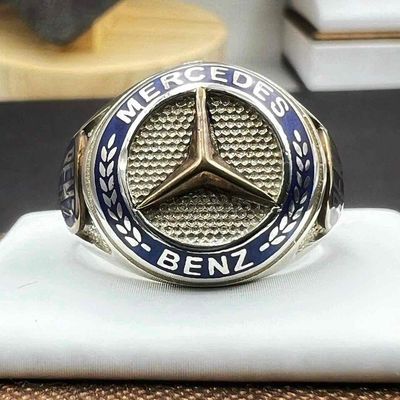 Nhẫn bạc thương hiệu Mercedes