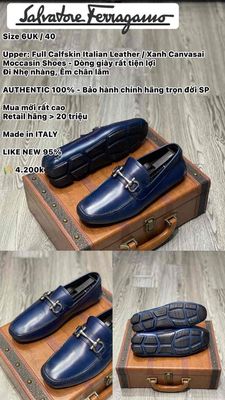 moccasin Salvatore Ferragamo Size 40. Mua bán Giày dép tại Quận Bắc Từ Liêm Hà Nội được đăng bởi Bùi Tuấn Nghĩa