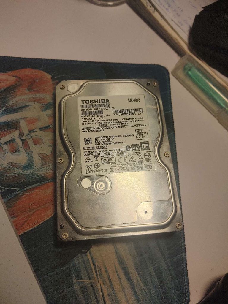 Ổ cứng HDD Toshiba 1TB Đã sử dụng. Mua bán Linh kiện (RAM, Card...) tại Quận Nam Từ Liêm Hà Nội được đăng bởi DDD DDD hình 1