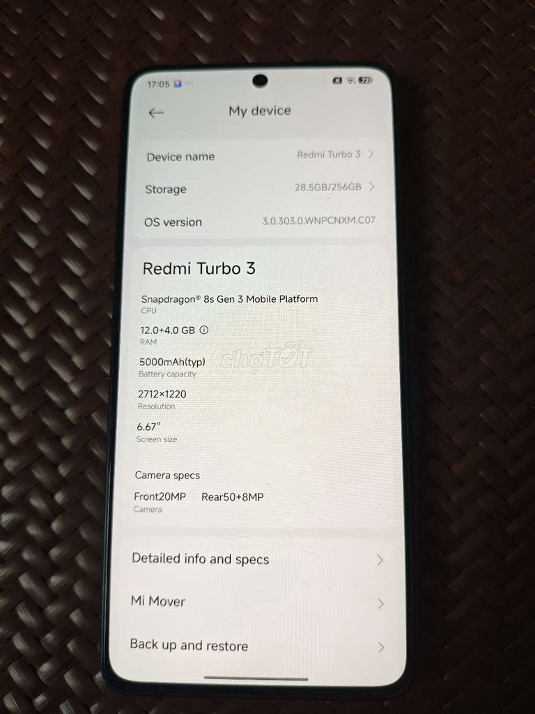 Xiaomi Redmi Turbo 3 256GB Đen. Mua bán Điện thoại tại Quận Long Biên Hà Nội được đăng bởi hưng hình 1