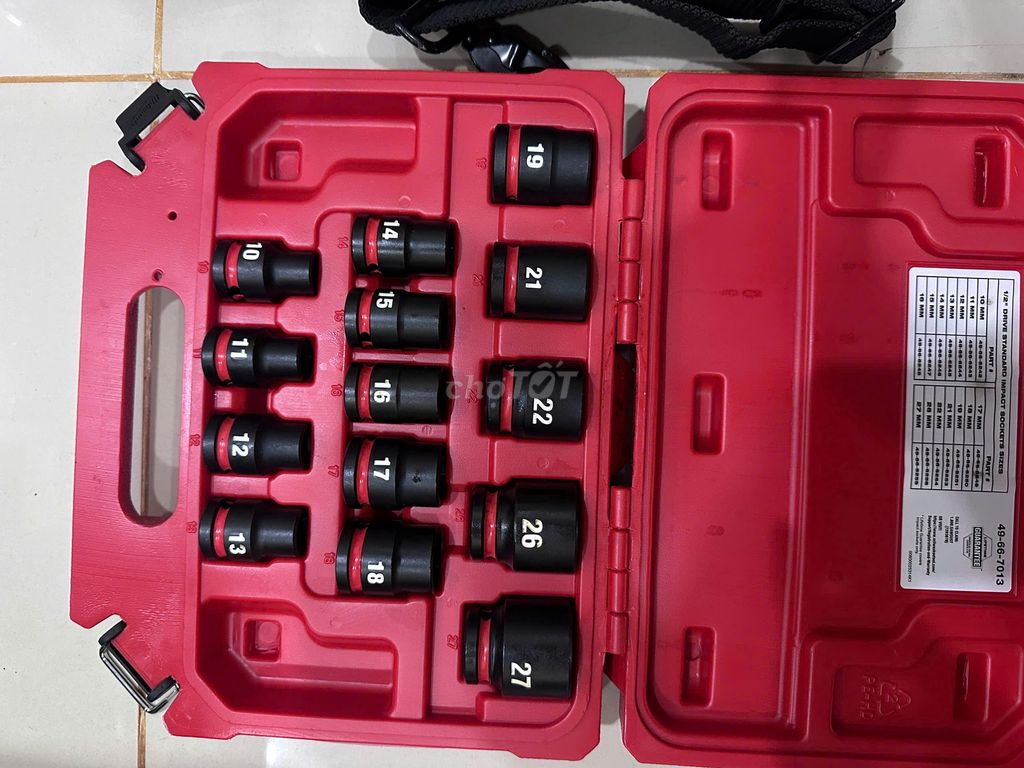 Bộ đầu khẩu Milwaukee 49-66-7013. Mua bán Đồ chuyên dụng, Giống nuôi trồng tại Huyện Châu Đức Bà Rịa - Vũng Tàu được đăng bởi Hữu Lộc hình 1