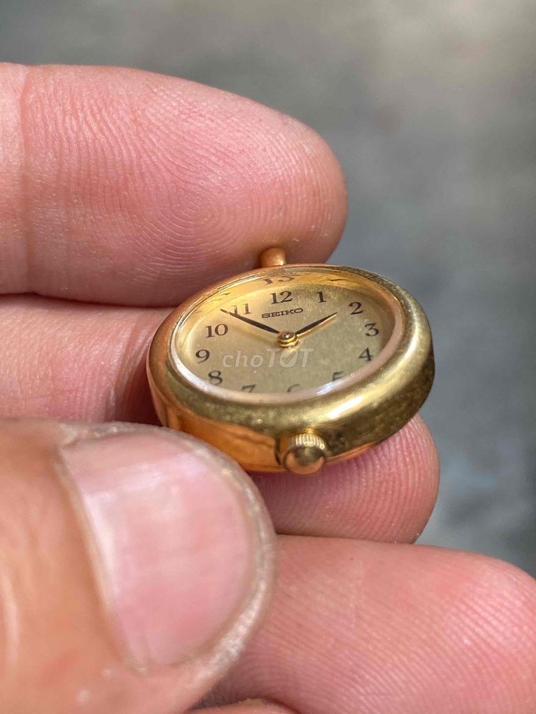Đồng hồ Seiko - mặt dây chuyền 20mm. Bọc vàng