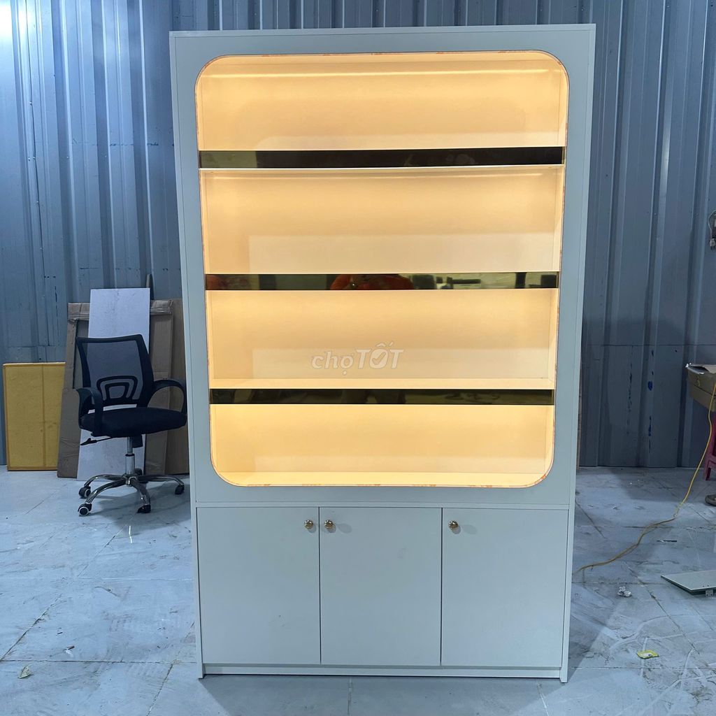 Tủ trưng bày Gỗ MDF Trắng 1m2x2m Chống ẩm. Mua bán Tủ, kệ gia đình tại Quận Bình Thạnh Tp Hồ Chí Minh được đăng bởi Nội Thất Giá Sĩ Phú Nhàn hình 1
