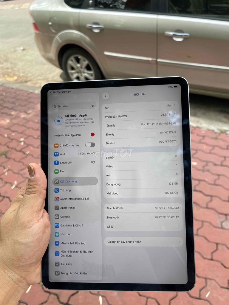 Apple iPad Pro M2 11 inch 128GB Wifi Xám. Mua bán Máy tính bảng tại Quận 12 Tp Hồ Chí Minh được đăng bởi Út Trần hình 1