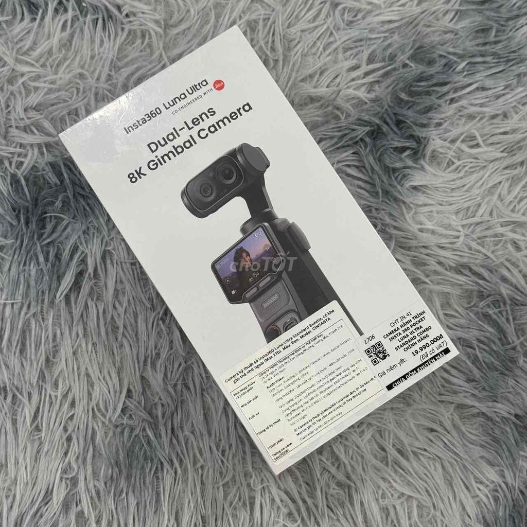 Máy quay Insta360 Luna Ultra 8K Mới newseal. Mua bán Máy ảnh, Máy quay tại Quận 5 Tp Hồ Chí Minh được đăng bởi Phan Thế Phong  hình 1