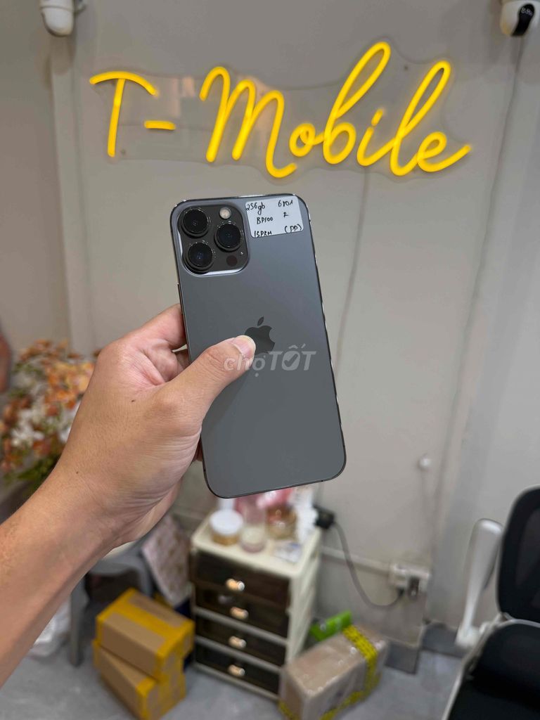 13 Promax 256Gb Quốc Tế zin full đen pin 100%. Mua bán Điện thoại tại Quận Thanh Xuân Hà Nội được đăng bởi Ngô Tráng T Mobile hình 1
