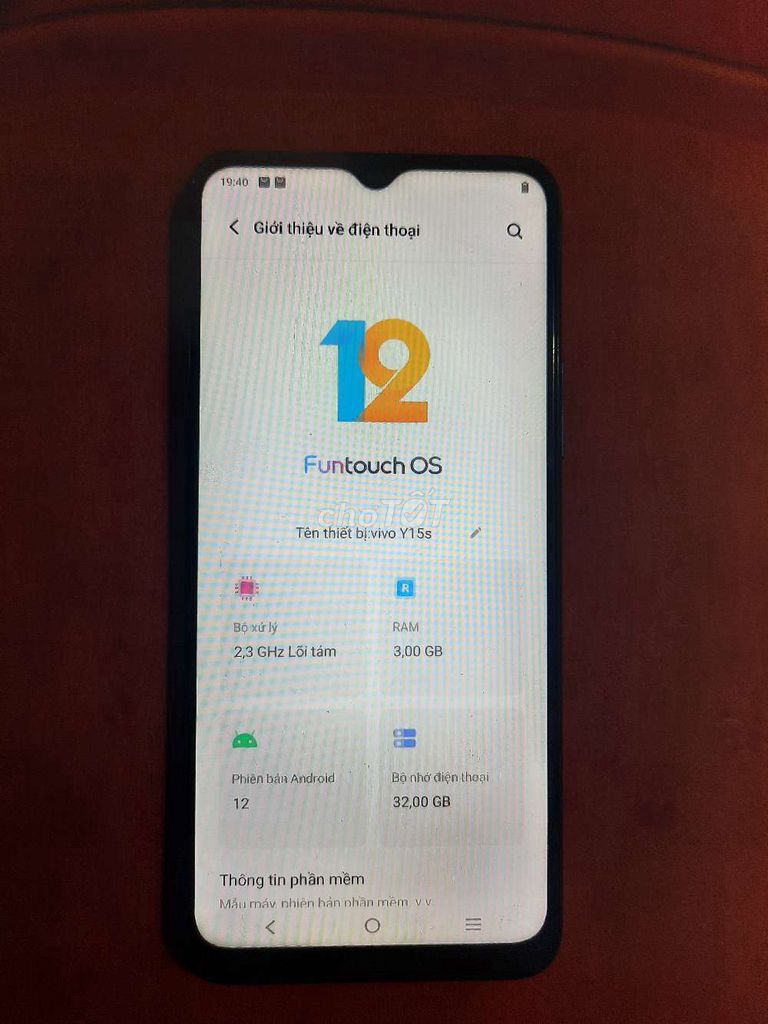 Vivo Y15s 32GB Xanh. Mua bán Điện thoại tại Thành phố Biên Hòa Đồng Nai được đăng bởi Lehoang Minhphu hình 1