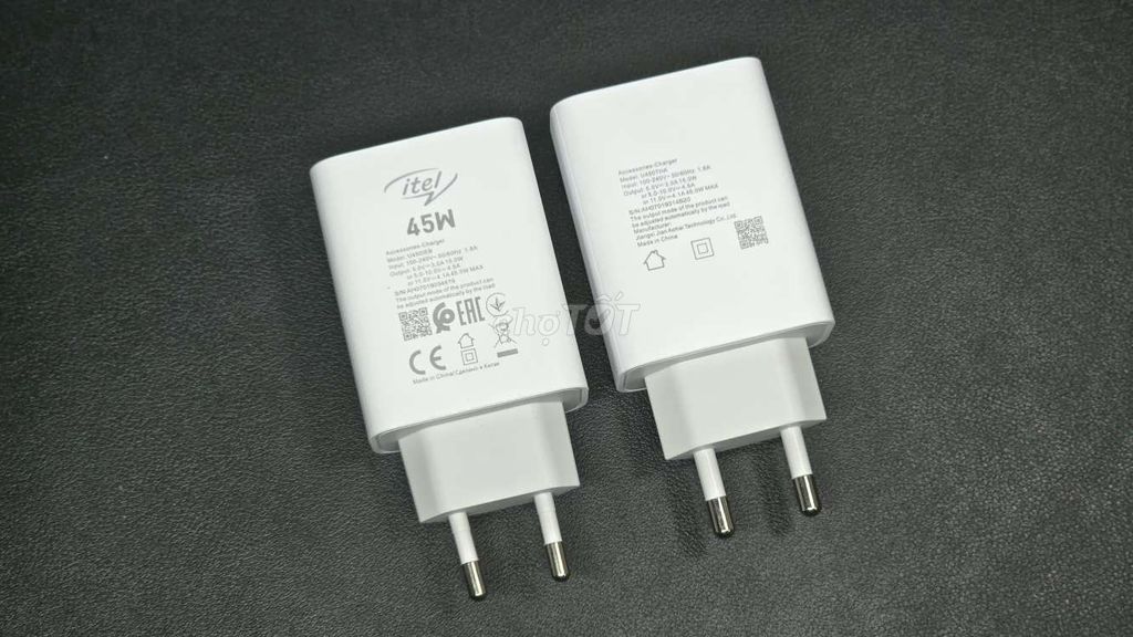 Củ sạc itel 45W new. Mua bán Phụ kiện (Màn hình, Chuột...) tại Huyện Bến Lức Long An được đăng bởi KGV hình 1
