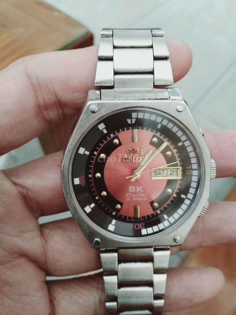 Đồng hồ Orient SK Crystal Nam Đỏ. Mua bán Đồng hồ tại Quận Liên Chiểu Đà Nẵng được đăng bởi anh nam hình 1