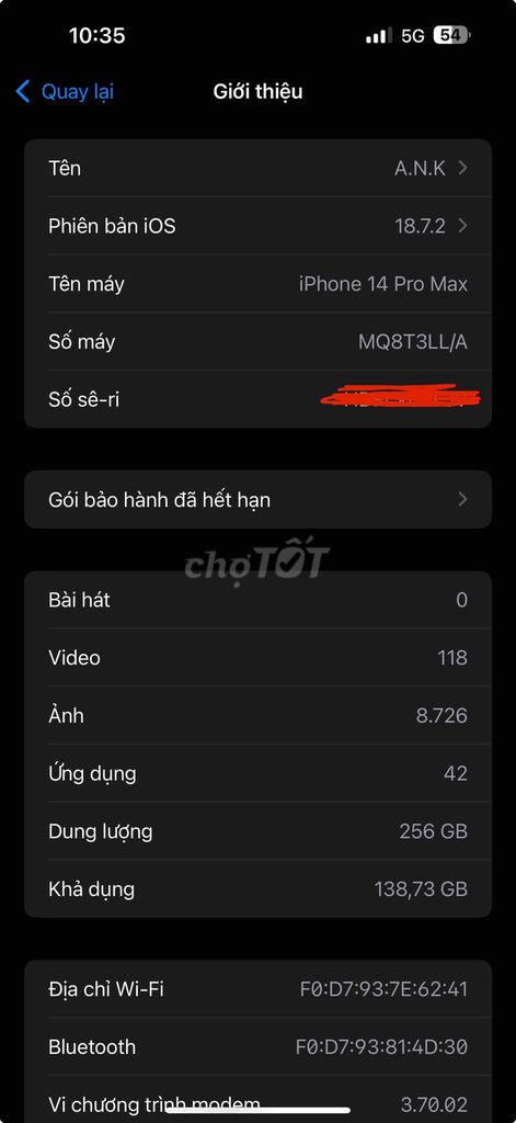 Apple iPhone 14 Pro Max 256GB Đen 84%. Mua bán Điện thoại tại Huyện Kiến Xương Thái Bình được đăng bởi Việt Anh hình 1