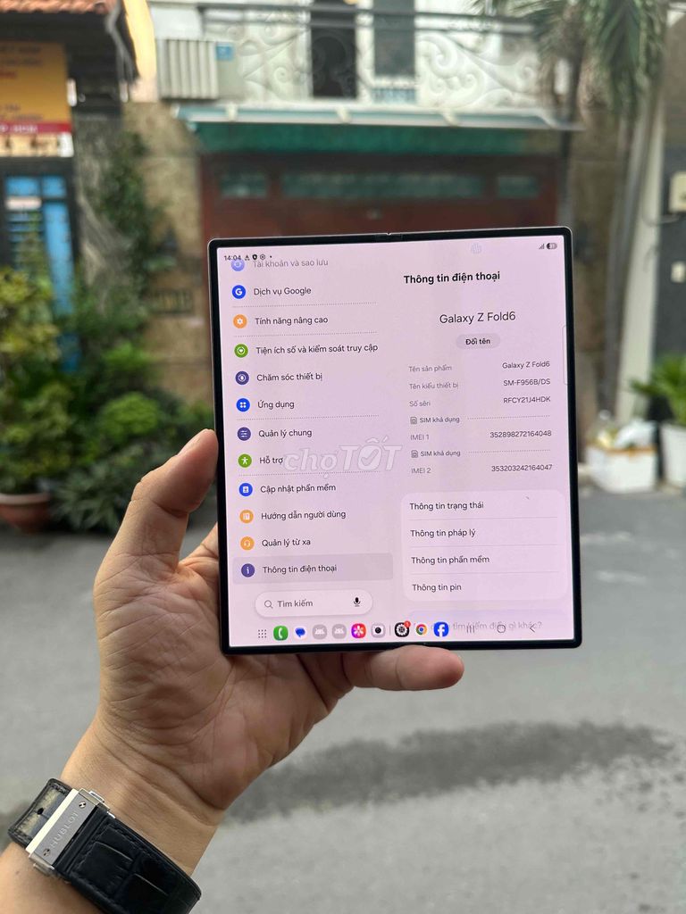 Samsung Galaxy Z Fold6 Xám 256GB Đã sử dụng. Mua bán Điện thoại tại Quận Gò Vấp Tp Hồ Chí Minh được đăng bởi HQ1986 Thanh Lý Cầm Đồ hình 1