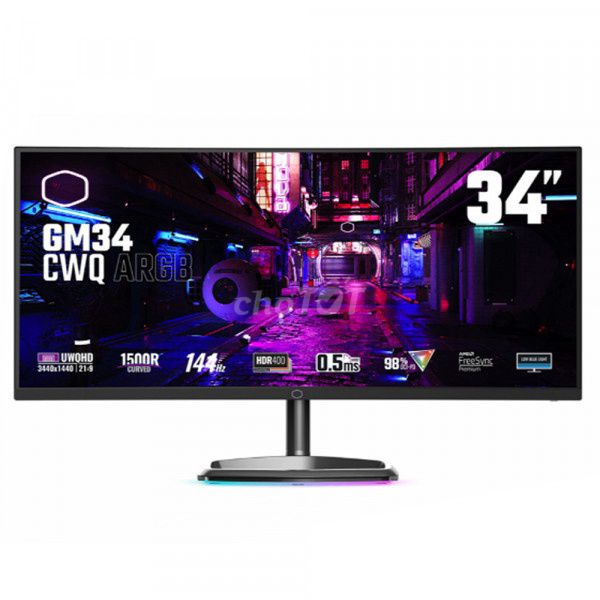 Màn hình cong CoolerMaster GM34-CWQA 34 inch UWQHD. Mua bán Phụ kiện (Màn hình, Chuột...) tại Quận Liên Chiểu Đà Nẵng được đăng bởi Tran Huu Dai Dong hình 1
