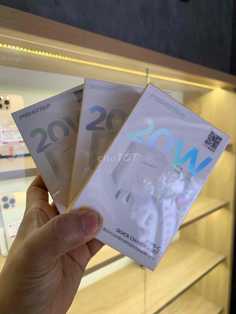 Bộ sạc nhanh Pisen 20W Type-C to L chính hãng. Mua bán Phụ kiện (Màn hình, Chuột...) tại Quận Ninh Kiều Cần Thơ được đăng bởi shop một chín tám tám hình 1