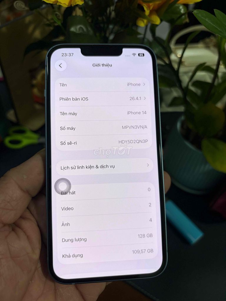 Apple iPhone 14 128GB Xanh VN/A Đã sử dụng. Mua bán Điện thoại tại Thành phố Biên Hòa Đồng Nai được đăng bởi thanh hình 1