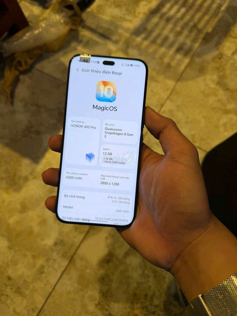 Honor 400 Pro 12GB/512GB Đen. Mua bán Điện thoại tại Quận 10 Tp Hồ Chí Minh được đăng bởi Trắng hình 1