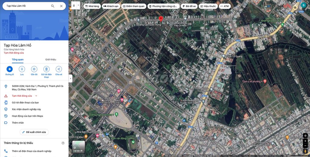 Chính chủ, bán đất mặt tiền đường Tạ Uyên thành phố Cà Mau (96m2)