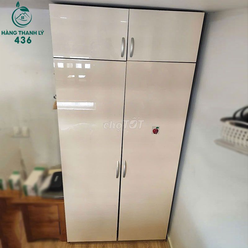 Tủ Quần Áo Gỗ Công Nghiệp Trắng Kem Mới 90%. Mua bán Tủ, kệ gia đình tại Quận Tân Phú Tp Hồ Chí Minh được đăng bởi Công Ty TNHH TM DV Đầu Tư Và Xây Dựng Hải Đăng hình 1