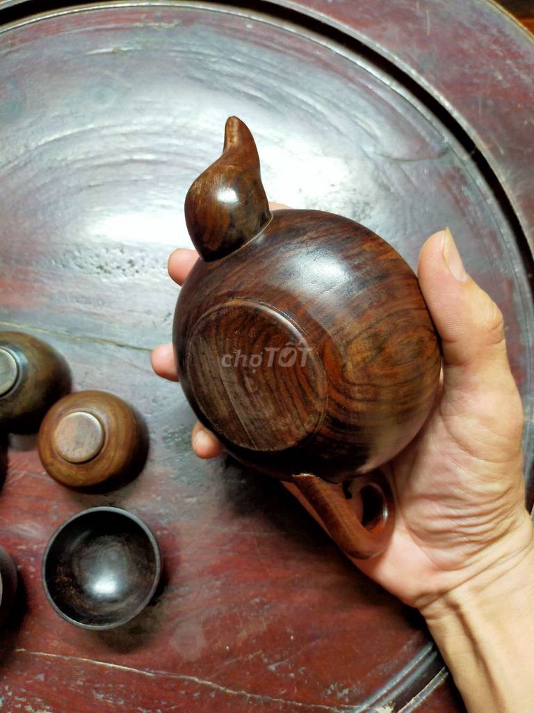 Bộ ấm chén Gỗ Nâu. Mua bán Nội thất, đồ gia dụng khác tại Huyện Đan Phượng Hà Nội được đăng bởi Bùi Mạnh Thắng  hình 1