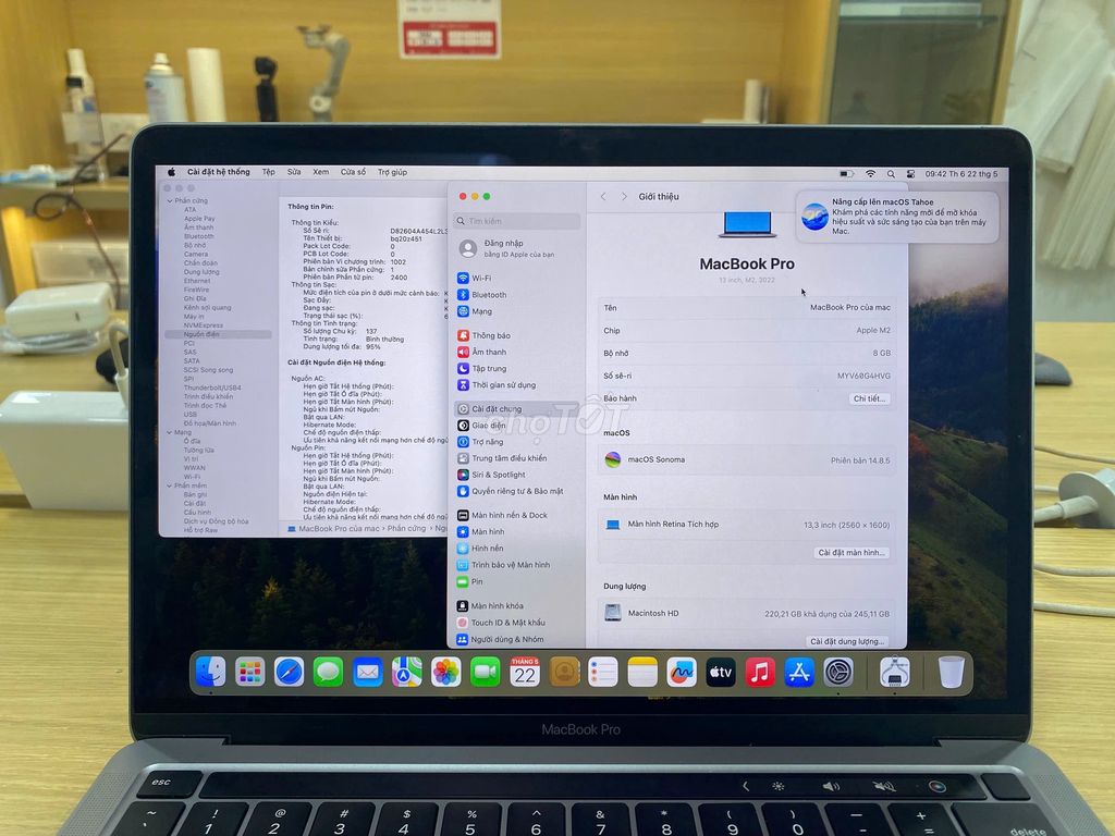 Macbook Pro 13" 2022 Chip M2 Ram 8Gb SSD 256Gb 98%. Mua bán Laptop tại Quận 10 Tp Hồ Chí Minh được đăng bởi Lapvn hình 1