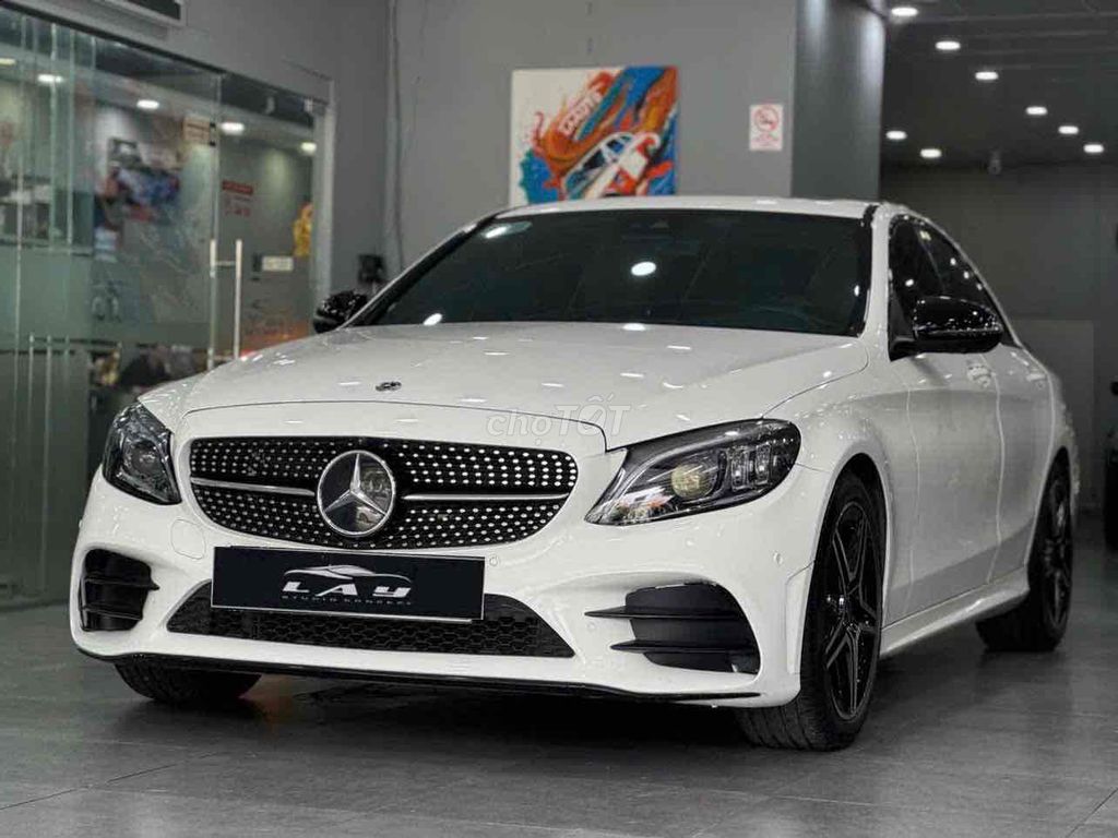 ▪️Mercedes C300 AMG_2019 Trắng Nâu Mã Hót