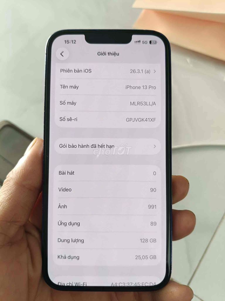 Apple iPhone 13 Pro 128GB Xanh dương. Mua bán Điện thoại tại Huyện Phú Riềng Bình Phước được đăng bởi Hân Mai hình 1
