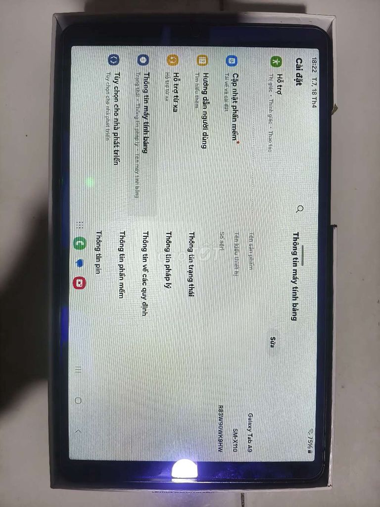 Samsung Galaxy Tab A9 4GB/64GB Mới. Mua bán Máy tính bảng tại Thành phố Bến Tre Bến Tre được đăng bởi Bảo hình 1