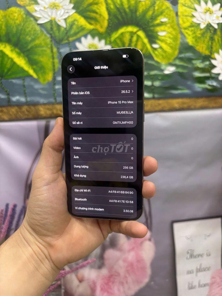 Apple iPhone 15 Pro Max 256GB Xám. Mua bán Điện thoại tại Quận Bắc Từ Liêm Hà Nội được đăng bởi Cửa hàng Bính Táo hình 1