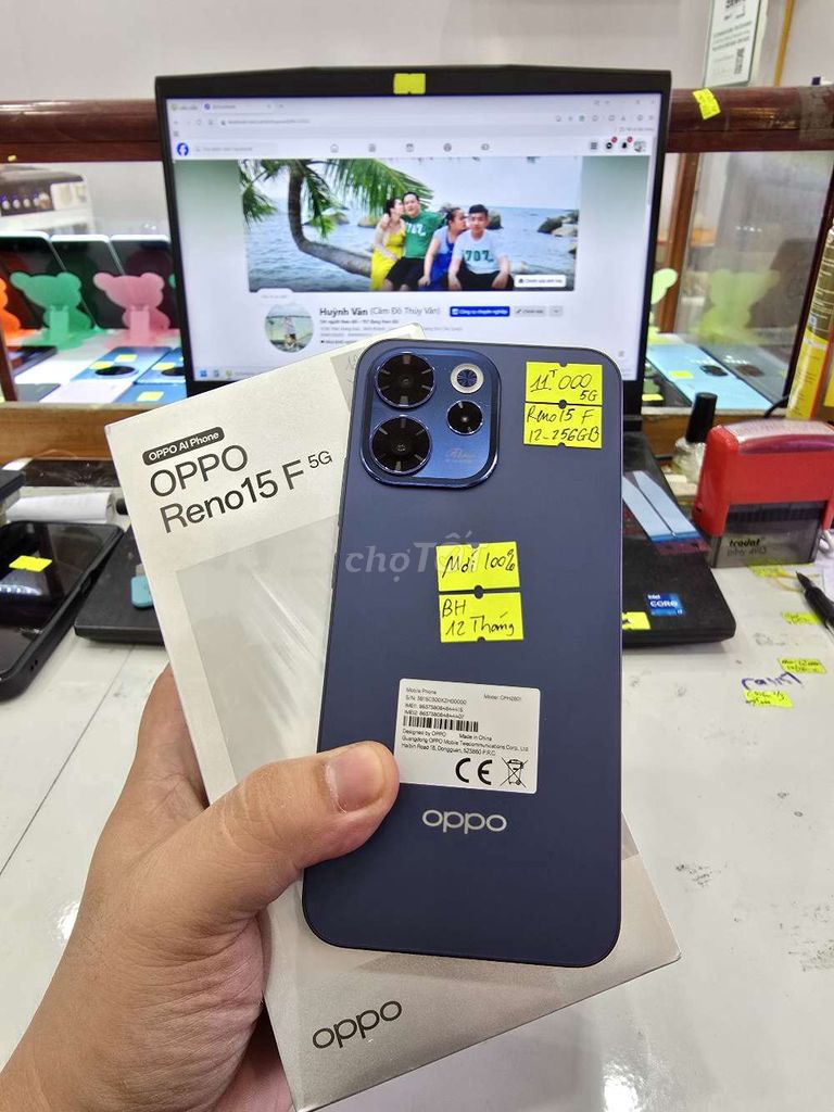 Oppo Reno15 F 5G - Mới 100%. Mua bán Điện thoại tại Thành phố Long Xuyên An Giang được đăng bởi Facebook Cầm Đồ Thúy Vân hình 1