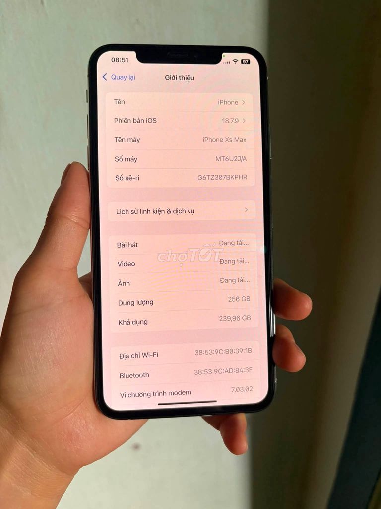 Apple iPhone Xs Max 256GB Trắng. Mua bán Điện thoại tại Thành phố Thủ Đức Tp Hồ Chí Minh được đăng bởi Hội Đồ Điện Tử hình 1