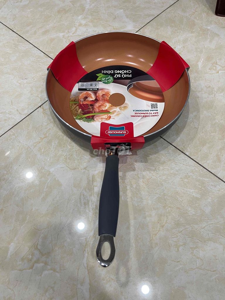 Chảo chiên Sunhouse SHG1130MCA Ceramic 30cm. Mua bán Dụng cụ nhà bếp tại Quận Cầu Giấy Hà Nội được đăng bởi Đạt Trần hình 1