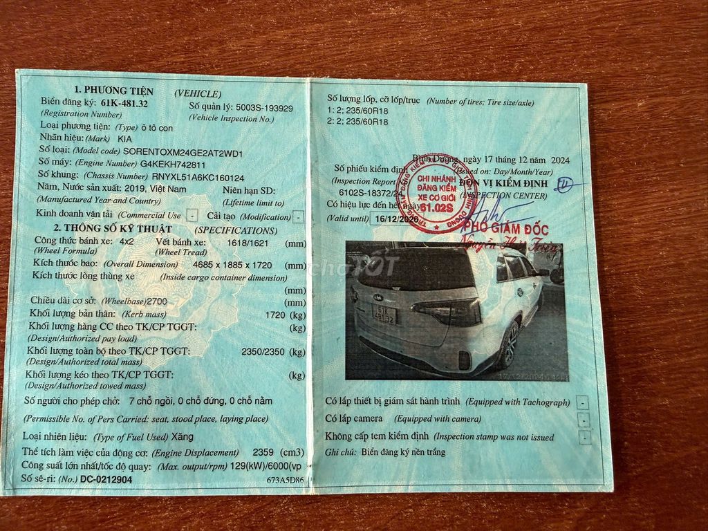 Kia Sorento 2019 GAT 2.4 xăng  - 82000 km. Mua bán Ô tô tại Quận 12 Tp Hồ Chí Minh được đăng bởi Duy hình 14