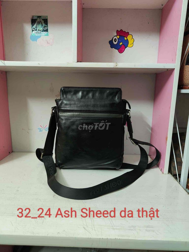 Đeo chéo ASH SHEED size 23x24 da thật xịn sò