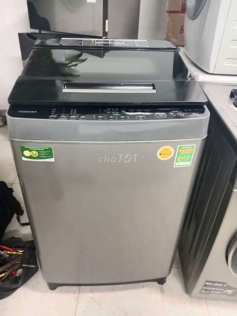 Máy giặt Toshiba 10kg Inverter Xám. Mua bán Máy giặt tại Quận 7 Tp Hồ Chí Minh được đăng bởi Điện Lạnh Giá Tốt hình 1