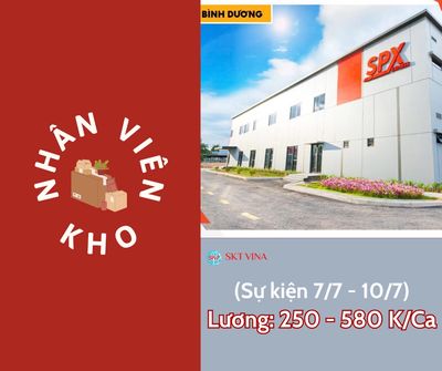 Bình Dương | Nhân Viên Kho Shopee Mega SOC. Việc làm tại Thị xã Bến Cát Bình Dương được đăng bởi Công ty TNHH SKT Vina hình 1
