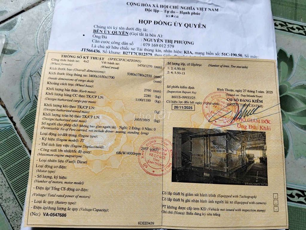 Kia K3000 2007 như hình. Mua bán Xe tải, xe ben tại Huyện Tân Phú Đồng Nai được đăng bởi kim hùng  hình 11