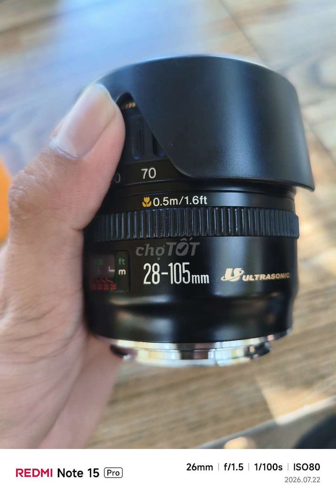 Ống kính Canon 28-105 USM Đen 99%. Mua bán Máy ảnh, Máy quay tại Quận Bình Tân Tp Hồ Chí Minh được đăng bởi Kiệt hình 1