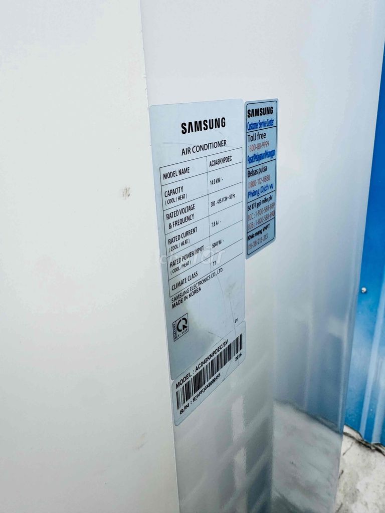 Máy lạnh Tủ đứng Samsung 5.0Hp Inverter gas 410 LK