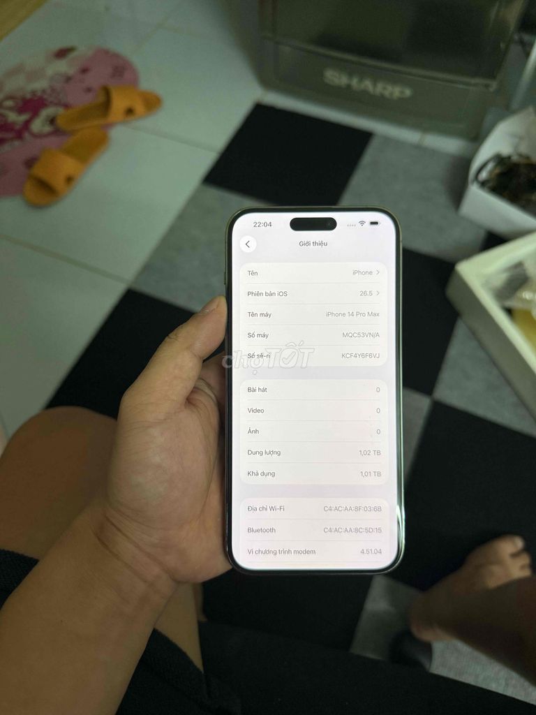 Apple iPhone 14 Pro Max 1 TB Tím Việt Nam đẹp keng. Mua bán Điện thoại tại Quận Thanh Xuân Hà Nội được đăng bởi Thắng hình 1
