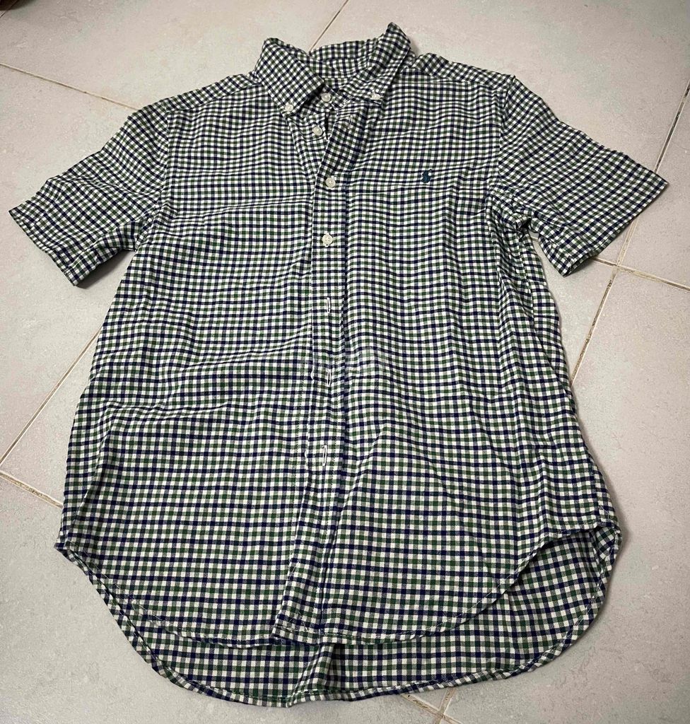 Sơ mi ngắn tay cho bé trai hiệu Polo auth Sz 140