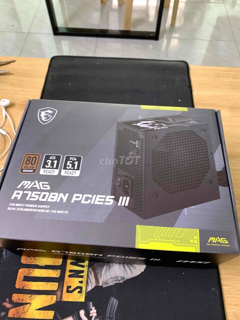 Nguồn máy tính MSI MAG A750BN 750W Mới. Mua bán Linh kiện (RAM, Card...) tại Thành phố Quảng Ngãi Quảng Ngãi được đăng bởi Máy Tính Thế Nhân hình 1