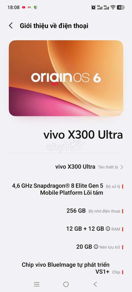 Vivo X300 Ultra Snapdragon 8 Gen 5 12GB/256GB Xám. Mua bán Điện thoại tại Quận Phú Nhuận Tp Hồ Chí Minh được đăng bởi LQS hình 1