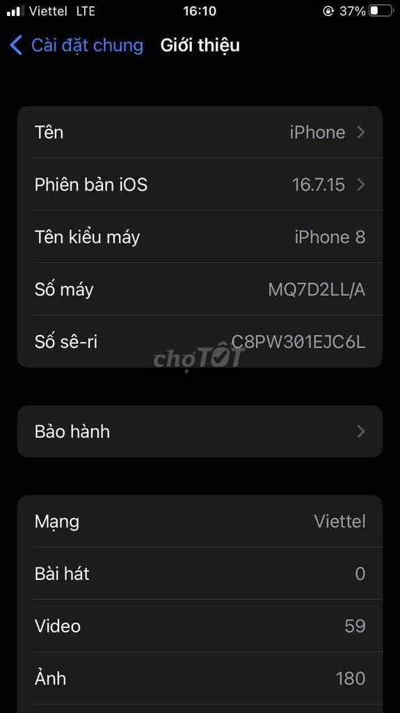 Apple iPhone 8 256GB. Mua bán Điện thoại tại Huyện Càng Long Trà Vinh được đăng bởi nguyen t hình 1