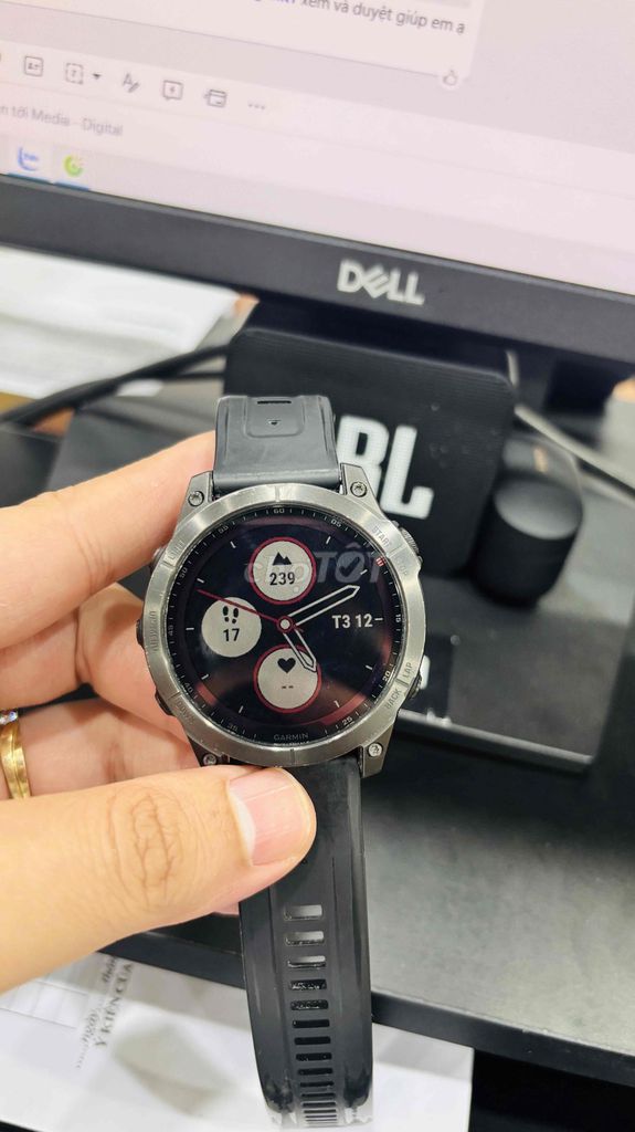 Garmin Fenix 7 Sapphire Solar Đen 47mm. Mua bán Thiết bị đeo thông minh tại Quận Hoàng Mai Hà Nội được đăng bởi Hải hình 1