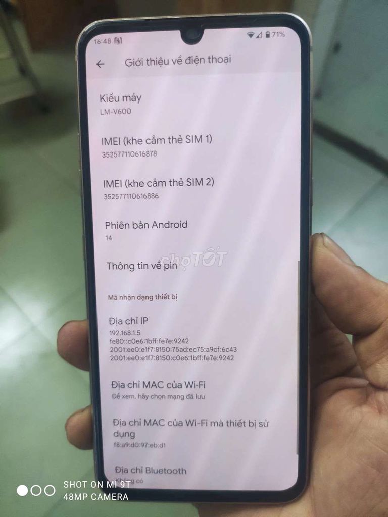 LG LM-V60 2sim vật lý 128GB Trắng. Mua bán Điện thoại tại Quận Ninh Kiều Cần Thơ được đăng bởi  iphone lock hình 1