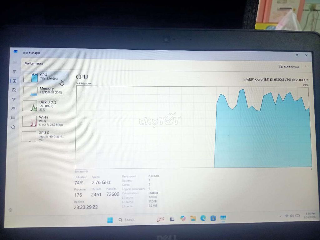 Dell Latitude E5470 i5-6300U 16GB/256GB. Mua bán Laptop tại Quận 8 Tp Hồ Chí Minh được đăng bởi Hoà Phát Lý hình 1