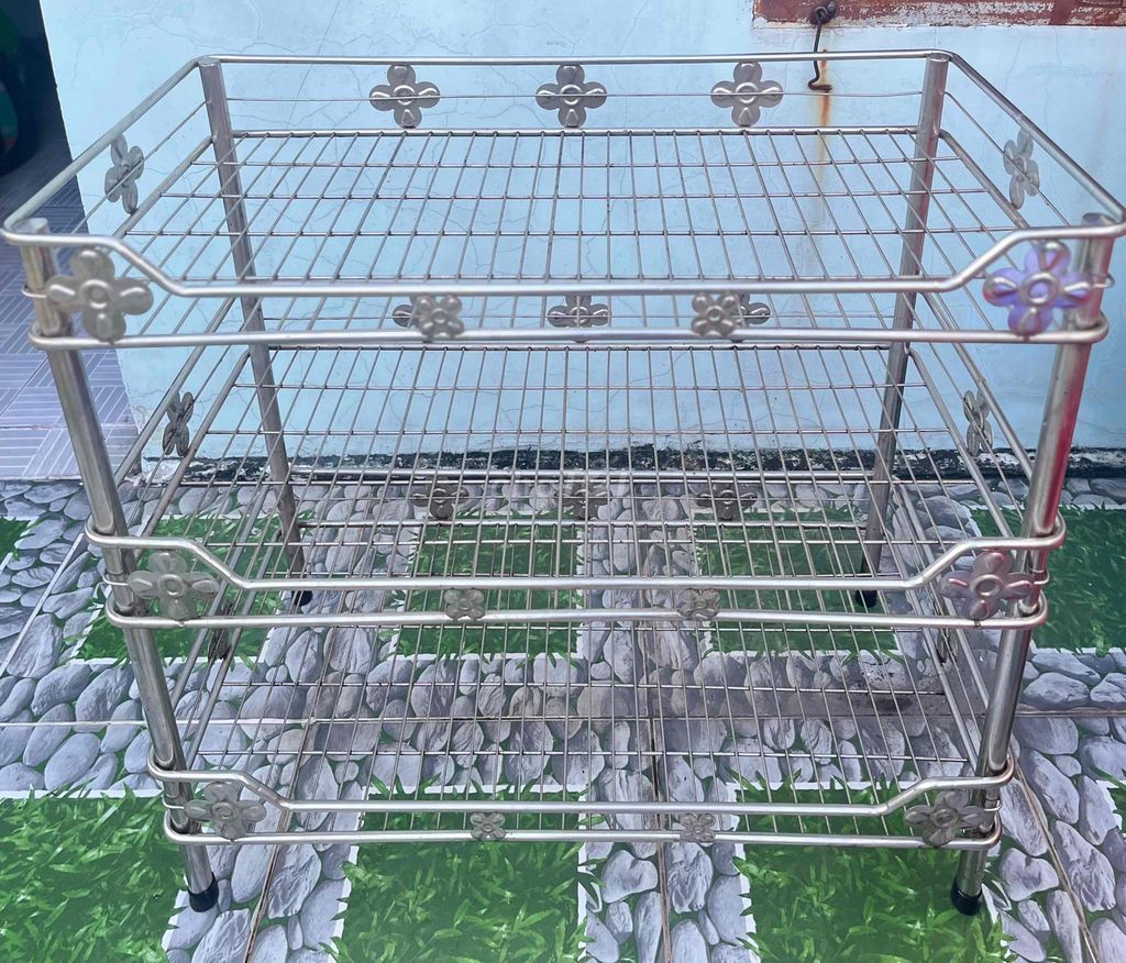 Kệ INOX 3 tầng 80x40x75cm. Mua bán Tủ, kệ gia đình tại Quận Bình Tân Tp Hồ Chí Minh được đăng bởi Trân hình 1